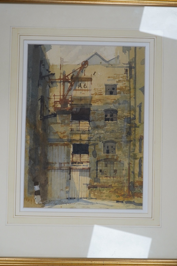 Grenville Cottingham (1943-2007), watercolour, 'Clink Street', 28 x 20cm. Condition - good